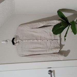 Son de Flor Linen Emily Blouse Natural Dot Linen